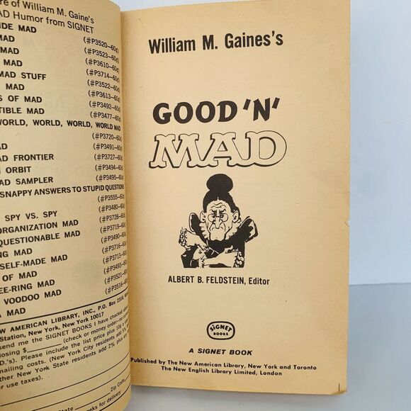 1969 Mad Magazine Good 'N' Mad Comic Paperback Book Joker Signet First Printing - Picture 5 of 13